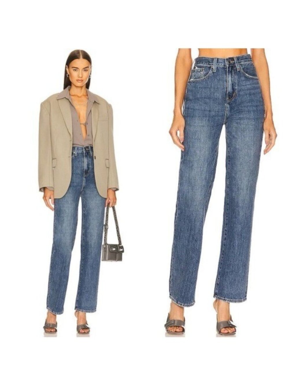 Pistola NWT Cassie Super High Rise Straight Leg Jean 29 Tilburry Blue Denim